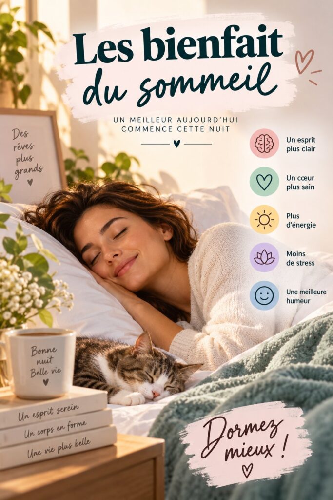 Un étudiant endormi paisiblement dans un environnement calme, illustrant les bienfaits d'un sommeil réparateur.