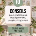 Étudiant utilisant des techniques d'étude efficaces pour un apprentissage optimal.