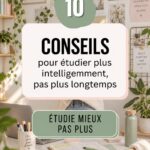 Étudiant utilisant des techniques d'étude efficaces pour un apprentissage optimal.