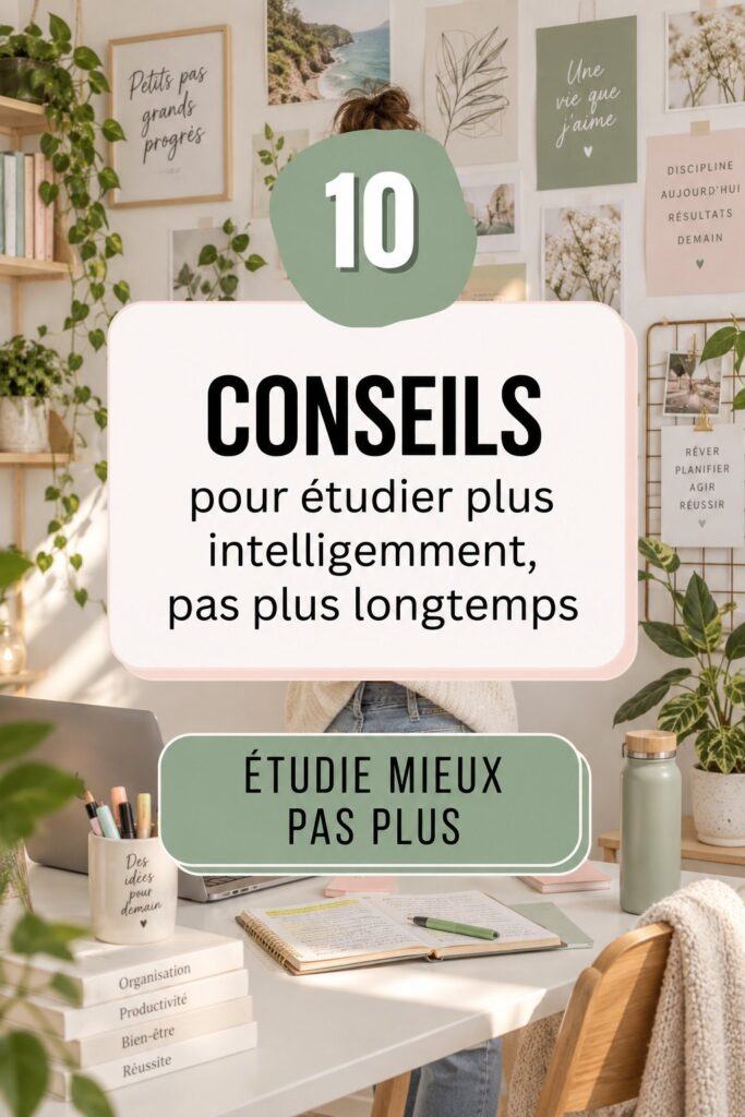 Étudiant utilisant des techniques d'étude efficaces pour un apprentissage optimal.