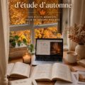 Un bureau décoré dans des tons automnaux pour une étude productive