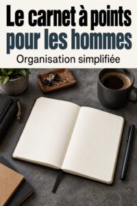 Un Bullet Journal ouvert avec des stylos colorés, prêt à être utilisé pour l'organisation.