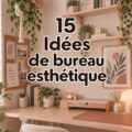 Un bureau esthétique et bien organisé avec des fournitures d'étude élégantes.