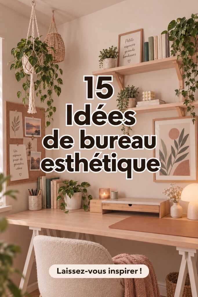 Un bureau esthétique et bien organisé avec des fournitures d'étude élégantes.