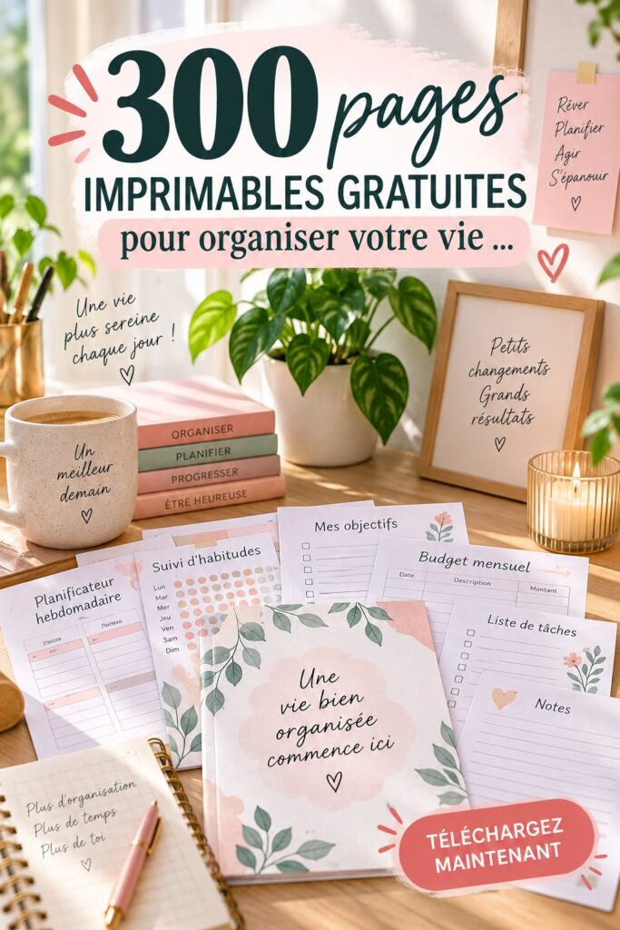 293 pages imprimables pour une meilleure organisation étudiante