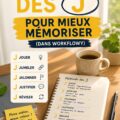 Etudiant utilisant la méthode des J pour améliorer sa mémoire