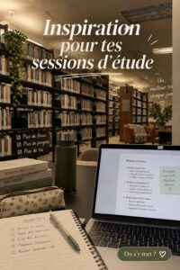 Espace d'étude bien organisé avec bureau, livres et matériel scolaire pour les étudiants.