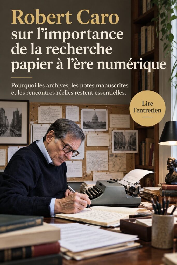 Étudiant effectuant des recherches dans une bibliothèque, illustrant l'importance de la recherche analogique.