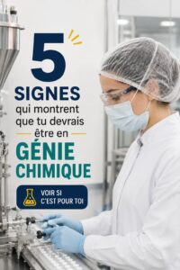 Une étudiante en laboratoire, étudiant des projets en ingénierie chimique.