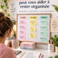 Un tableau Kanban organisé avec des post-it colorés pour une meilleure gestion des tâches.
