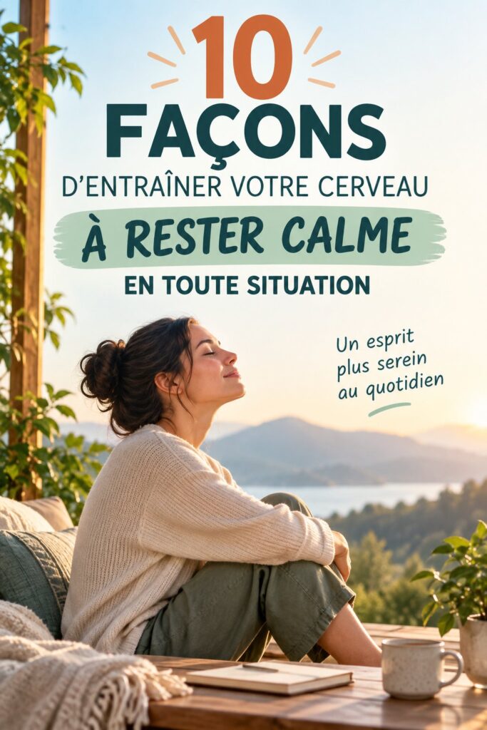 Un étudiant pratiquant la méditation pour rester calme pendant ses études.
