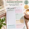 Modèle de planning quotidien sur Canva pour étudiants