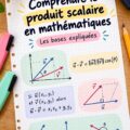 Illustration expliquant le produit scalaire en mathématiques