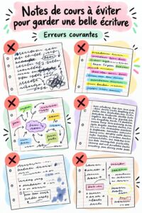 Image montrant un étudiant prenant des notes avec un stylo sur un cahier