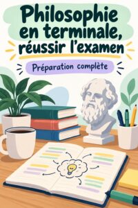 Un étudiant révisant la philosophie avec des livres et des notes